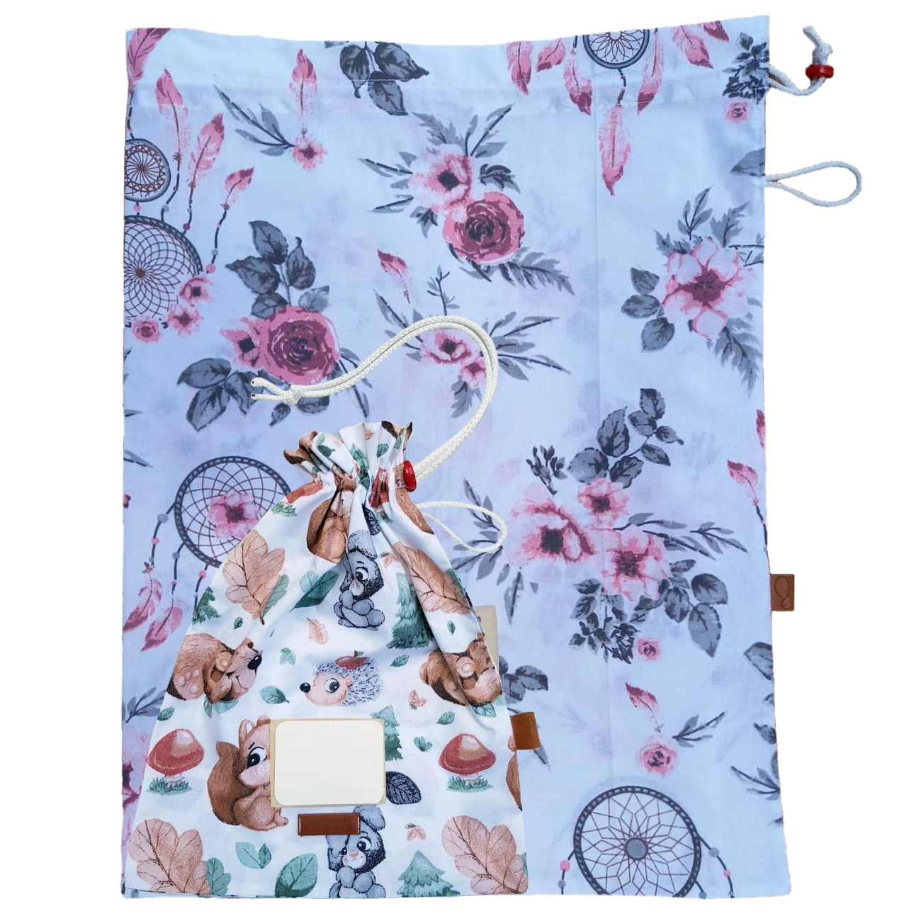 worki do przedszkola na pościel i na ubranka